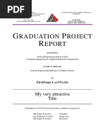 Raduation Roject Eport: My Very Attractive Title