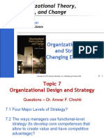 Organizational or Organisational Design and Strategy in Changing Environment