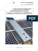 Manual Uso y Mantenimiento Modelo SAHARA