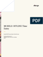 Mobile Offline Time Entry
