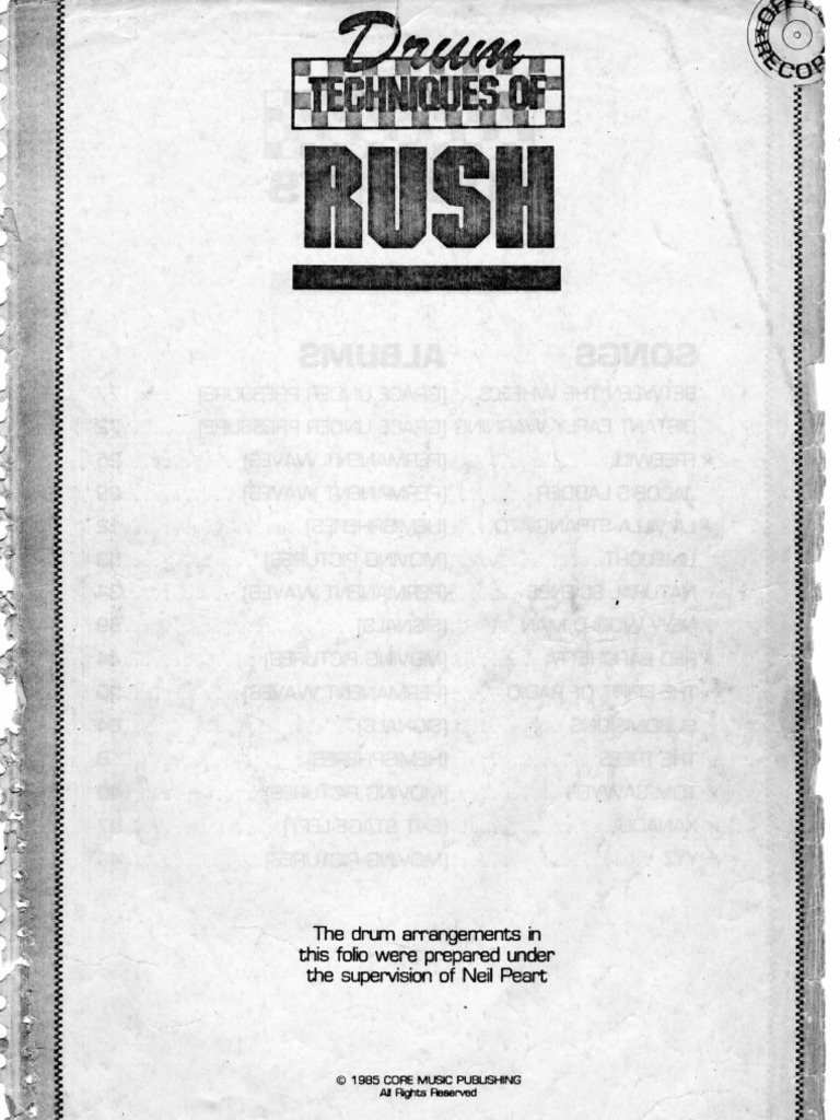 00 - Rush - Contents | PDF | Teaching Methods & Materials | Art