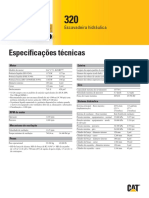 320 Especificacoes Tecnicas- Catalogo Em Portugues - CAT 320