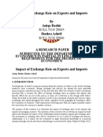 Impact of Exchange Rate On Exports and Imports