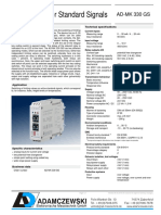 Limit-Switch For Standard Signals: AD-MK 330 GS