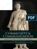 Community and Communication: Oratory and Politics in Republican Rome