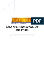 Code of Business Conduct and Ethics: (Also Incorporating The Anti-Bribery and Corruption Policy)