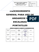 2.08e Procedimiento de Trabajos en Andamios y Escaleras