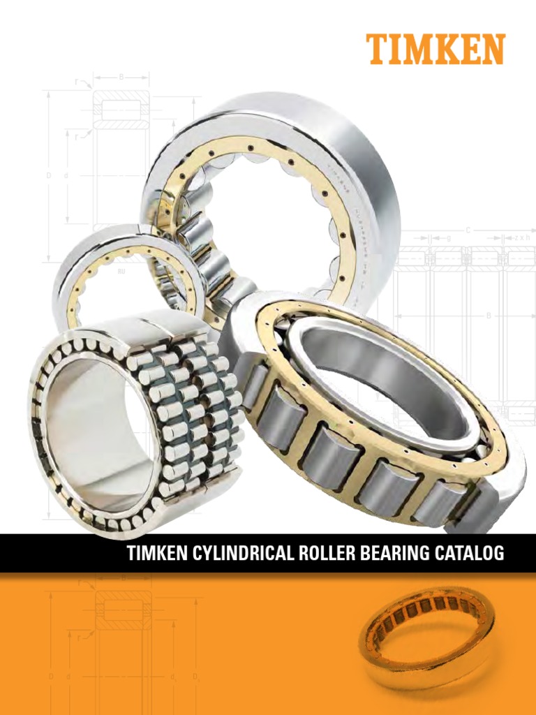 Timken Cylindrical Roller Bearing Catalog 10447 | PDF | Bearing 
