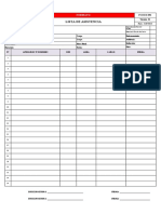 P-SSO-03-F01 Lista de Asistencia