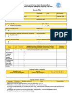 Lesson Plan: Corporación Universitaria Minuto de Dios Bachelor Program in English Language Teaching