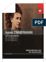 Zimmermann Violin Sonatas Booklet