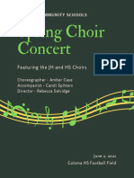 Coloma Choirs Spring Concert Program 21