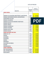 comparativo porcentajes de utilidad