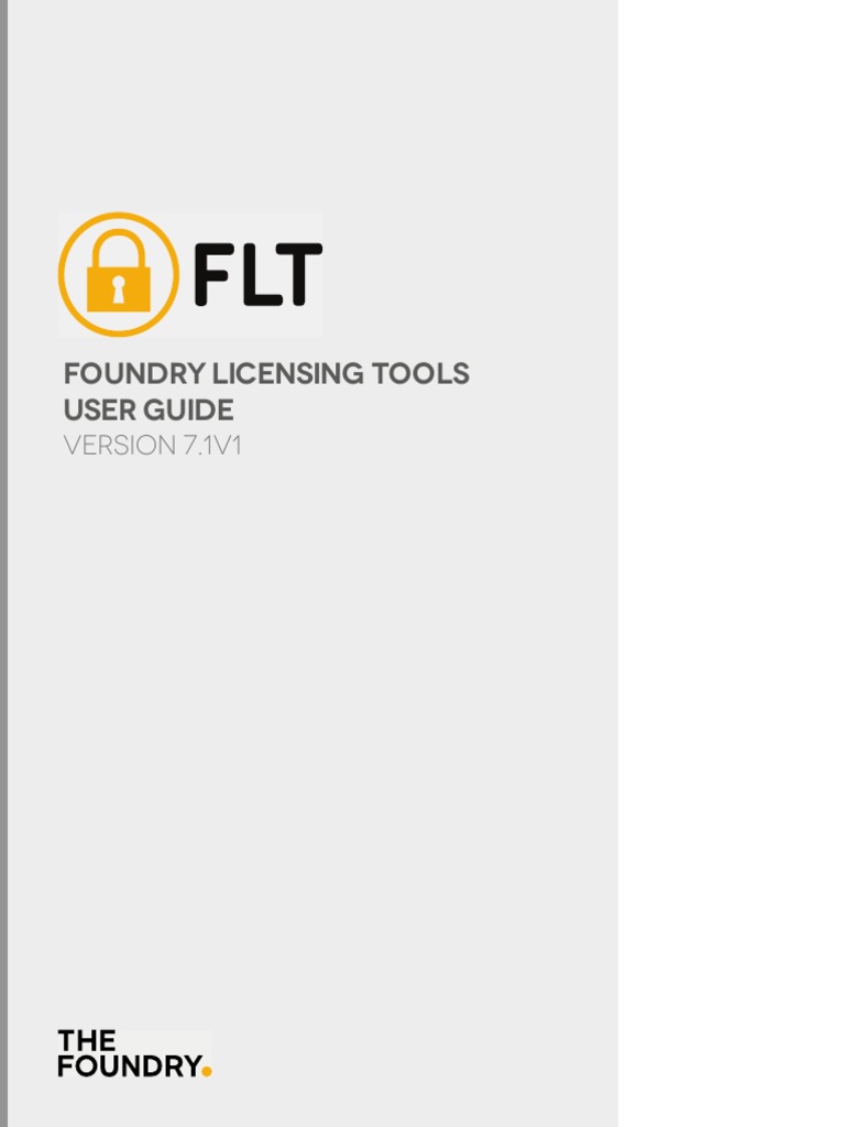 Foundry Licensing Tools User Guide PDF Command Line Interface