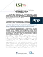 Informe de La Mesa Sectorial Junta de Andalucía Del 3 de Diciembre