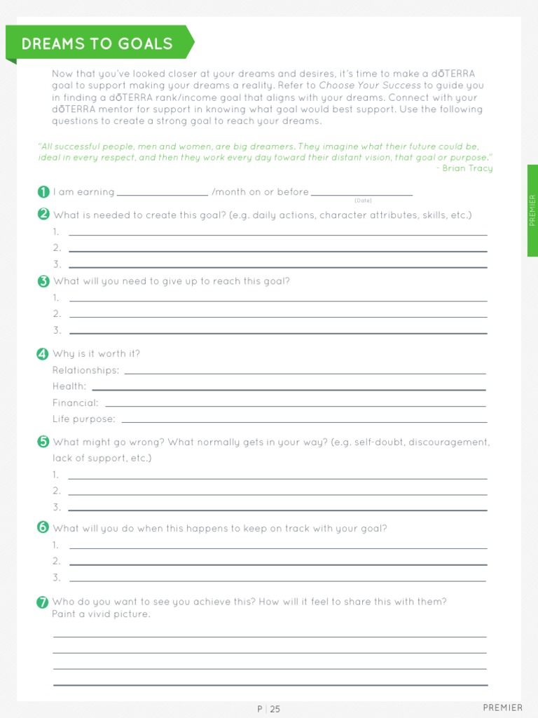 Dreams To Goals Brian Tracy PDF