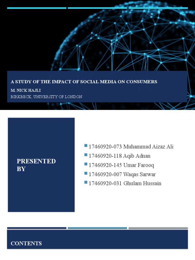 A Study of The Impact of Social Media On Consumers: M. Nick Hajli | PDF ...