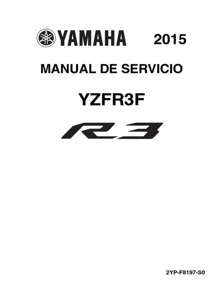 Manual de Servicio R3 2015 | PDF | Carburador | Inyección de combustible