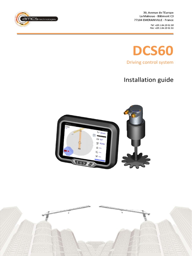 DCS60 Installation Guide for Cranes | PDF | Electrical Wiring | Radio