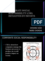 Corporate Social Responsibility (CSR) Initiatives by Infosys