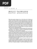 Ratio Analysis - Holly Fashion