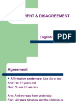 Agreement & Disagreement: English III
