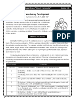 Vocabulary Development: Super Duper Handy Handouts!