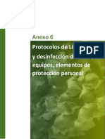 Anexo 6 Protocolos Bioseguridad de Limpieza y Desinfección de Áreas, Equipos y EPP