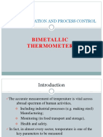 Bimetallic Thermometer: Instrumentation and Process Control