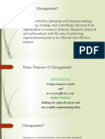 Dfination of Management and Manager