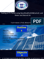 Cooling of PV Panels Using Nanofluid (Fe3O4&Caco3) and Water and Natural Air