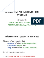 Management Information Systems: Competing With Information TECHNOLOGY (Strategic Uses of IT)