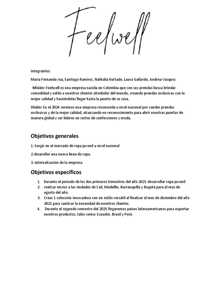 Empresa Feelwell PDF Empresas Marketing