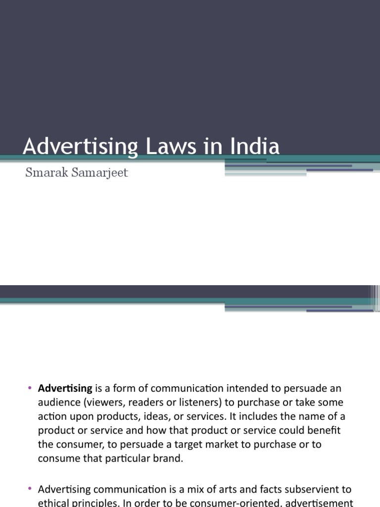 Advertising Laws