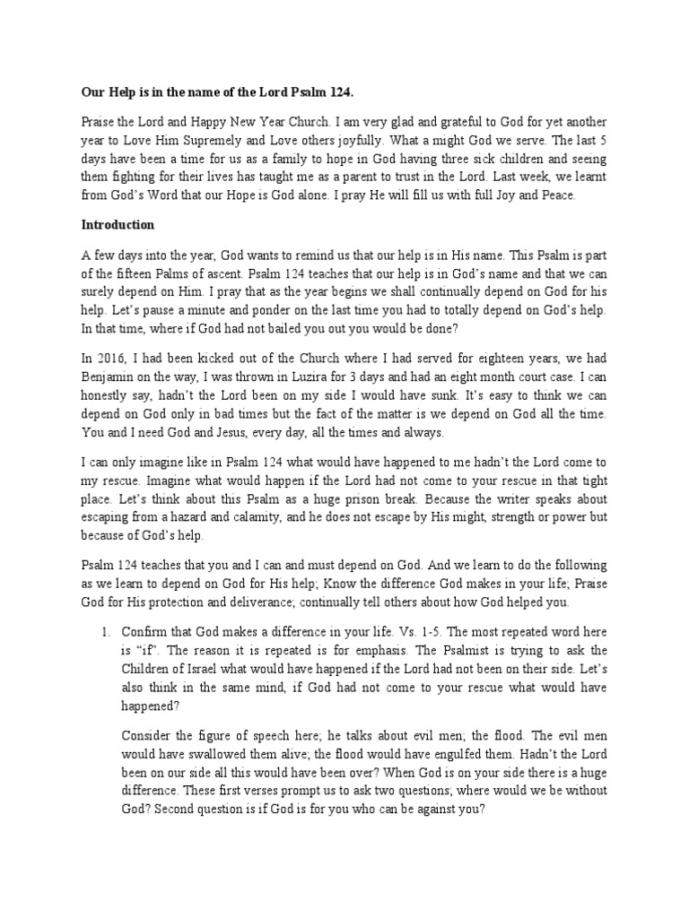 our-help-is-in-the-name-of-the-lord-psalm-124-fbc-sermon-january-05