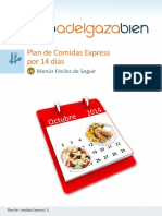 Sencillo Plan de Comidas Express Libre de Gluten Por 14 Dias