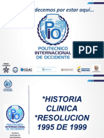 Historia Clinica y Resolucion 1995 de 1999