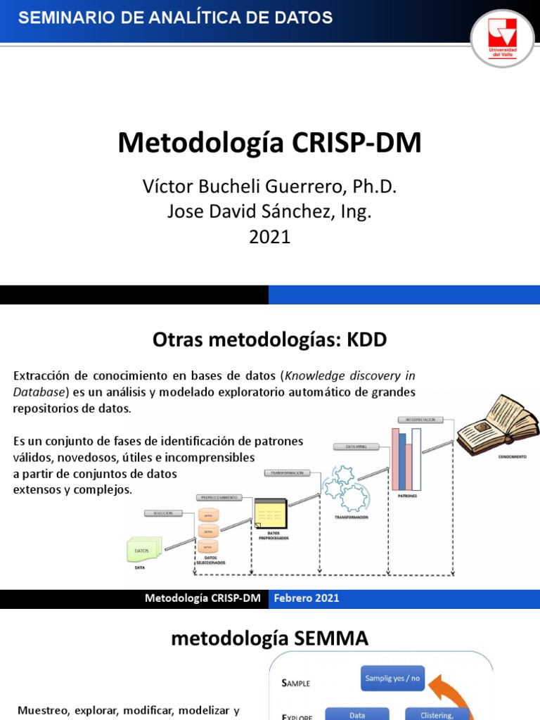 Metodología CRISP-DM en Minería de Datos | PDF | Procesamiento de datos ...