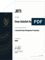 Project Management Vocabulary Certificate