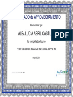 Covid-19 Protocolos - Certificado de Aprobación