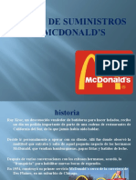 Cadena de Suministros de Mcdonalds