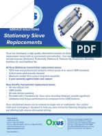 Stationary Sieve Replacements: Service Solutions