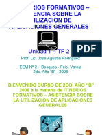 Itinerarios Formativos - Asistencia Sobre La Utilizacion de Aplicaciones Generales