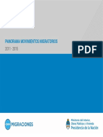 Panorama Migratorio Argentina 2011-2015