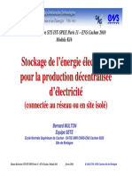 Stockage Energie Electrique