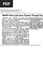 Snow on March 18, 1973