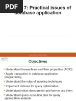 Practical Issues of Database Application