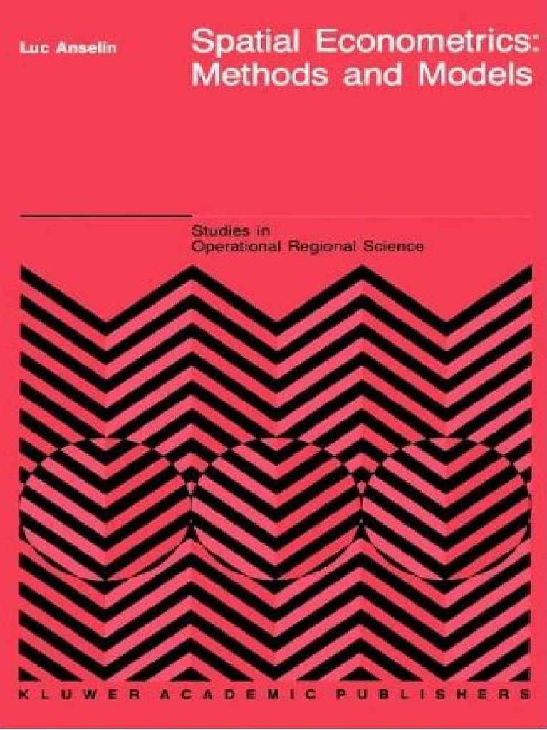 Spatial Econometrics - Methods and Models (PDFDrive) | PDF