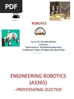 Unit I Introduction Engineering Robotics