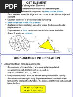 Constant Strain Triangular Element: Three Corner Nodes